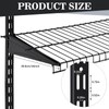Wonderjune 6 Pcs Adjustable Locking Shelf Bracket 16 Inch Shelf