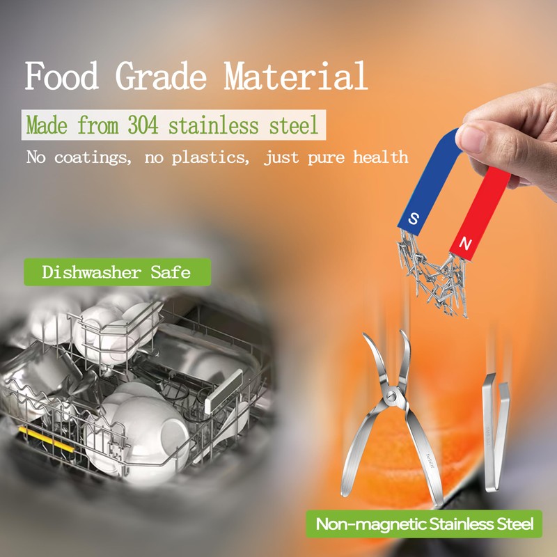 Fish Bone Pliers/Tweezers 304 Food Grade Stainless Steel Deboning Tool