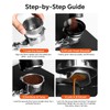 MUVNA 54mm Bottomless Portafilter, 3 Ears, Wood Grain Pattern, 16g