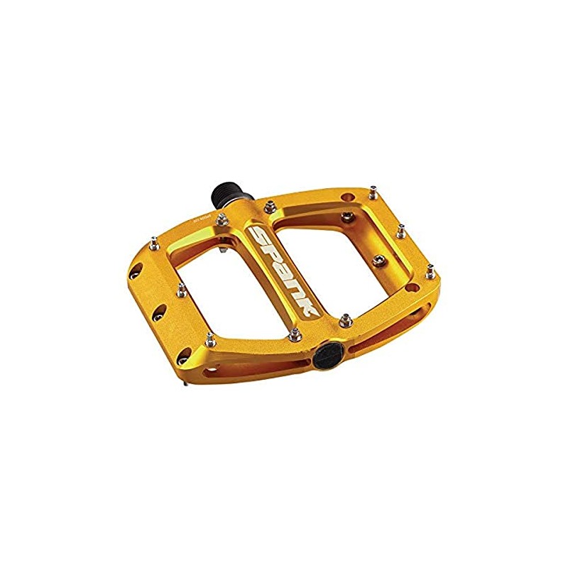 Spank Pedales Spoon Reboot S Gold Bicycle Pedals, Gold, S