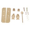 Cabinet Faceplate Brass Material Elegant Retro Botanical Pattern Decorative Chinese