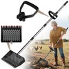 OJLUOJ Metal Chicken Poop Scooper & Rake Scoop 10" Metal
