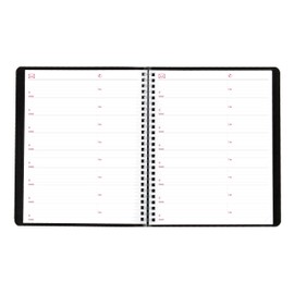 Brownline® 2026 Essential Monthly Planner, 14 Months, December 2025 to January 2027, Twin-Wire Binding, 8.875" x 7.125", Black (CB1200.BLK-26)