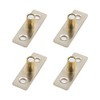 Sliding Barn Door Roller Guide, 4Pcs Metal Locator Stopper for