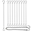 Adjustable Hanging Chain with Hooks, 21 Inch, Black - 10