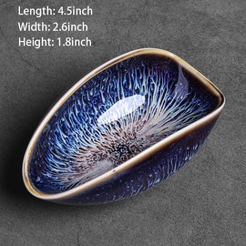 Mozacona Ceramic Coffee Scoop Coffee Bean Weighing Bowl Tea Scoop Coffee Powder Spoon