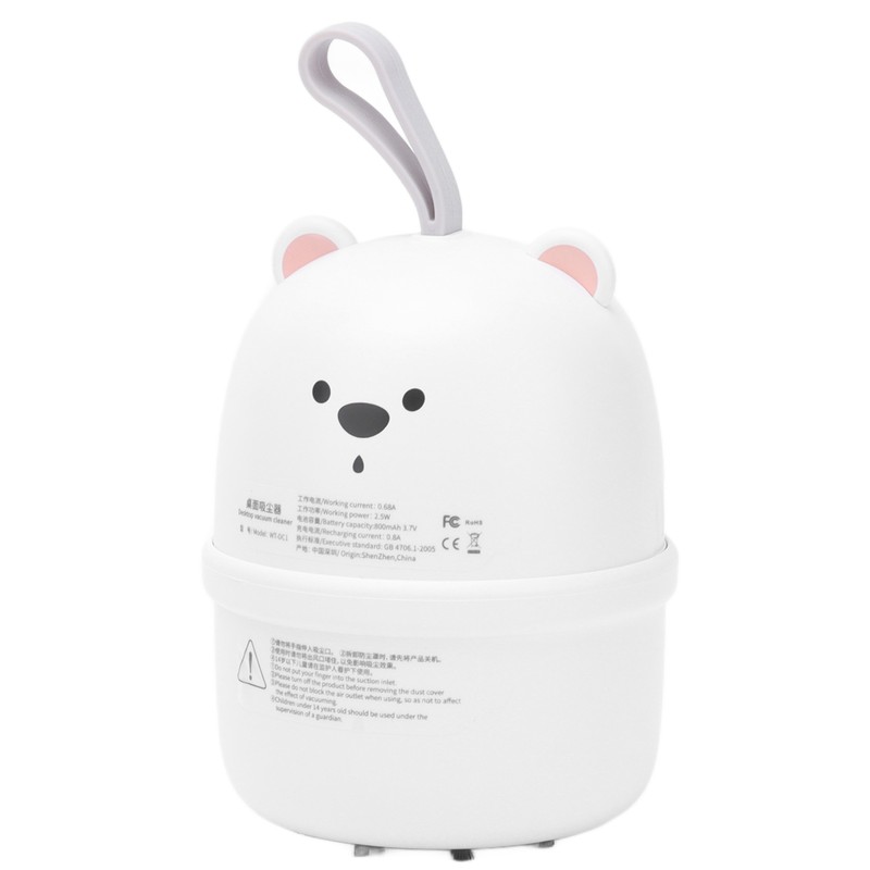 Mini Desktop Dust Collector USB Charging Mini Portable Bear Kids
