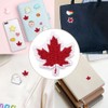 30PCS Mmaple Leaf Patch, Embroidered Iron-On Maple Leaf Embroidered Patch