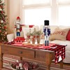 30cm Wooden Nutcracker Soldier Christmas Decorations,2pcs Large Christmas Nutcracker Figures