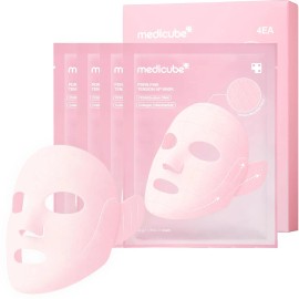 medicube Hypochlorous Acid Peel 3EA Peel-Off Sheet for Excess Sebum, Pores & Blackheads Panthenol, Hyaluronic Acid for Hydratingnet weight: 50 ml, color: Beige
