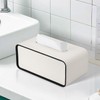 Tissue Case, KINGFOM Elegant Design Leather Tissue Box Tissue Cover
