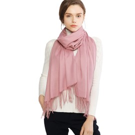 RIIQIICHY Ladies Scarf Pink Pashmina Shawls and Wraps for Wedding Scarfs for Women Winter