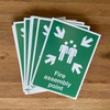Fire assembly point Sign - 1mm Rigid Plastic Sign -