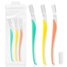 HEYMKGO Dermaplane Face Razor for Women, 3Pcs Dermaplaning tools Eyebrow Razors, Stainless Steel Facial Razors Multipurpose Eyebrow trimmer with Bag