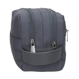 Pepe Jeans Corin Toiletry Bag Grey 26x16x12cm Polyester and PU 3.12L by Joumma Bags, Grey, One Size, Toiletry Bag