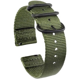 Zeit Diktator 18mm 20mm 22mm 24mm 26mm Quick Release Watch Band,Nylon Watch Strap for Men Women Optional Color,Army green-24mm