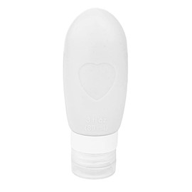 Tostyles 3 OZ Silicone Travel Bottles Squeezing Type Leak Proof Refillable Squeezable Containers Mini Small Empty Travel Bottles for Shampoo Conditioner Lotion Toiletries (White)