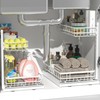 Uninol Under Sink Organizer, Adjustable Height Pull-Out Kitchen Storage Organization,15.8"
