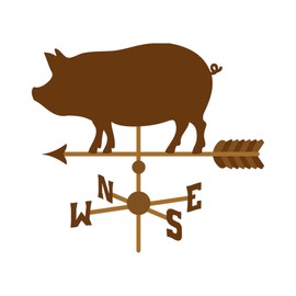 CafePress Pig Wind Vane Memory Keepsake Jewelry Box, 5"x5"x3.75"