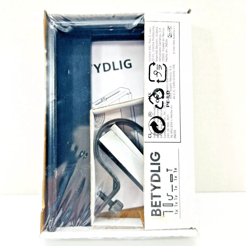 IKEA One (1) IKEA BETYDLIG Wall Ceiling Bracket Black Adjustable