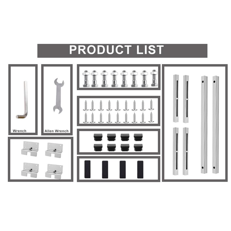 Stainless Steel Undermount Sink Brackets Upgrade Horizontal Sink Support,27"-39" Adjustable