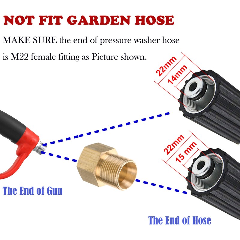 Tool Daily Pressure Washer Gun with Replacement Wand, 17 Inch