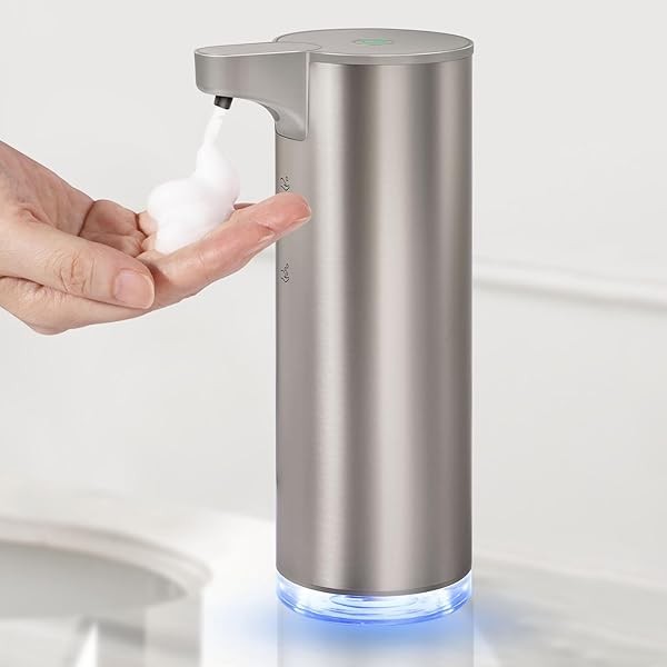 Automatic Foaming Soap Dispenser, Rechargeable Touchless Foam Hand Soap Dispenser