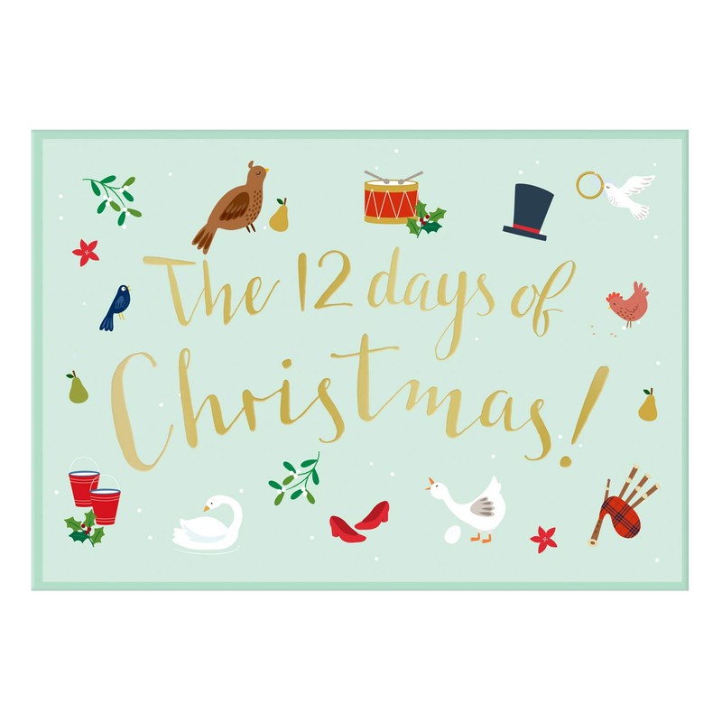 Music Box Card The 12 Days of Christmas Novelty Dancing