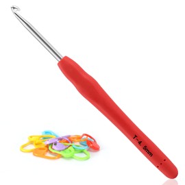 Vodiye Professional Extra Long 4.5mm Crochet Hooks, Ergonomic Handle Set for Beginners & Experienced Lovers