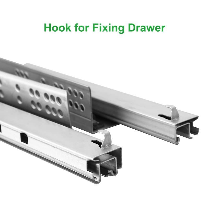 6 Pair 14 Inch Undermount Soft Close Drawer Slides,Bottom Mount