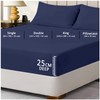 Microfiber Fitted Sheet Double - Plain Bed Sheets - Deep