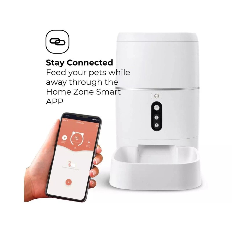 HOME ZONE Automatic Smart Wireless Pet Feeder Cat/Dog Food Dispenser