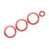 4Pcs A/C Knob Ring Trim Volume Adjuster Decor Fit for