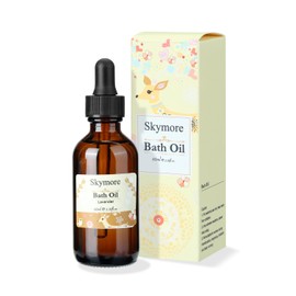 Skymore Natural Bath Oil 2.02 fl oz Organic Hexane Free Clean Beauty Bath Oil for Home Salon