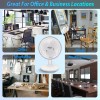 Comfort Zone 6 Inch Desk Fan White 2 Speed Quiet