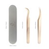FERYES Eyelash Tweezers for Eyelash Extension, Professional Dolphin and Boot