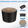 sourcing map 100pcs Disposable Coffee Cup Sleeves, Cardboard Cup Sleeves