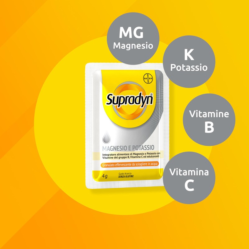 Supradyn Magnesio e Potassio Integratore Multivitaminico con Vitamine B, Vitamina