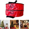Double Layer Christmas Wreath Storage Bag Large Capacity Wreath Storage