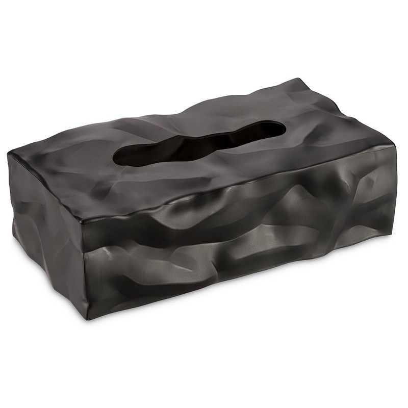 Essey 14414 Wipy II Tissue Box Cover, Black