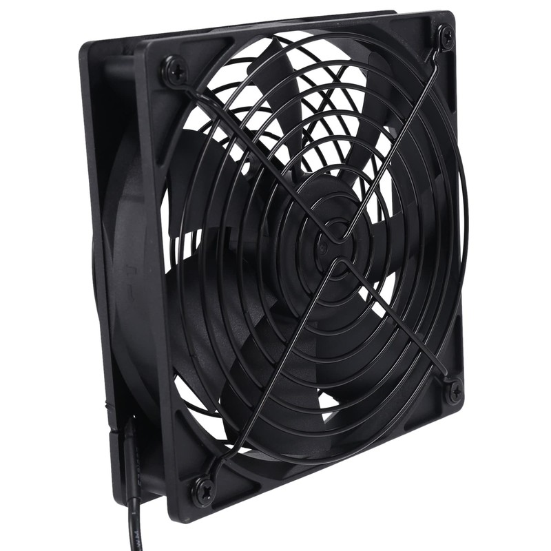 Dual 120mm 5V USB Powered PC Router Fans with Speed