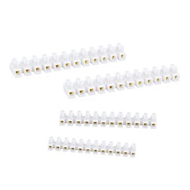 6 Pack Clear Electrical Terminal Blocks，Wire Connectors for Secure and Reliable Electric Wire Connections