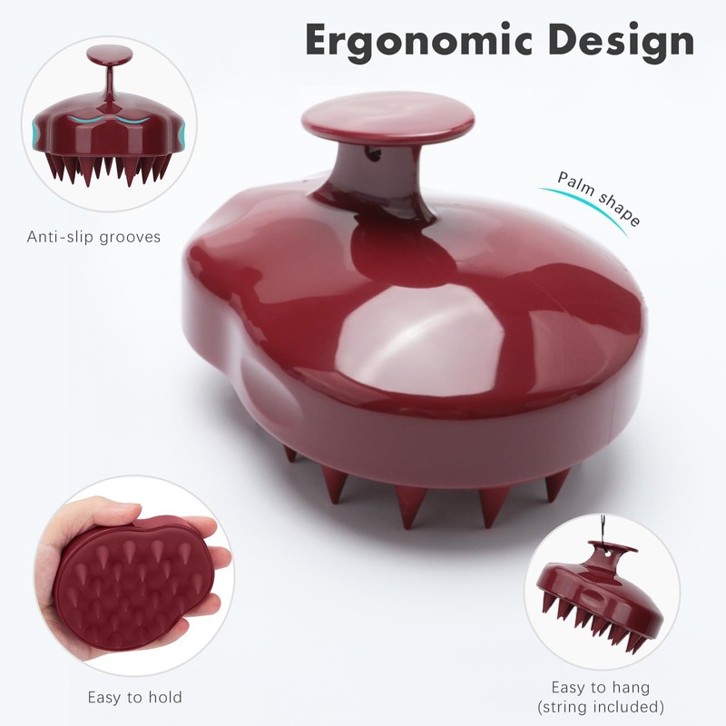 FREATECH FREATECH Scalp Massager Shampoo Brush with Soft Silicone Bristles