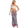 Yinggeli Women's Bohemian Print Long Maxi Skirt (X-Large, B-Flower)