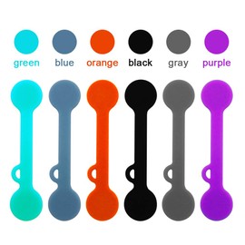 6 Pack Magnetic Twist Ties, Viaky Multicolor Magnet Keeper Bands Winder Wrap Straps Cable Clips Cord Organizer for Earphones/USB Cable/Bookmarks/Keychain/Cable Management