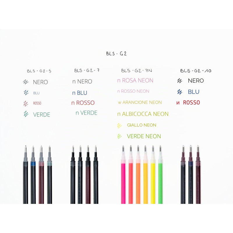 PILOT - Set di 10 +1 Omaggio Ricariche BLS-G2-7 -