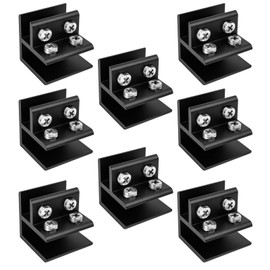 8PCS Black 90 Degrees Glass Clamp for 10-12mm Thickness