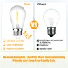 96FT(48×2) LED Outdoor String Lights for Patio with Waterproof Shatterproof