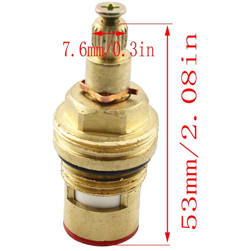 Faucet Valve Ceramic Stem LQ Industrial 1Pair 20 Teeth Ceramic
