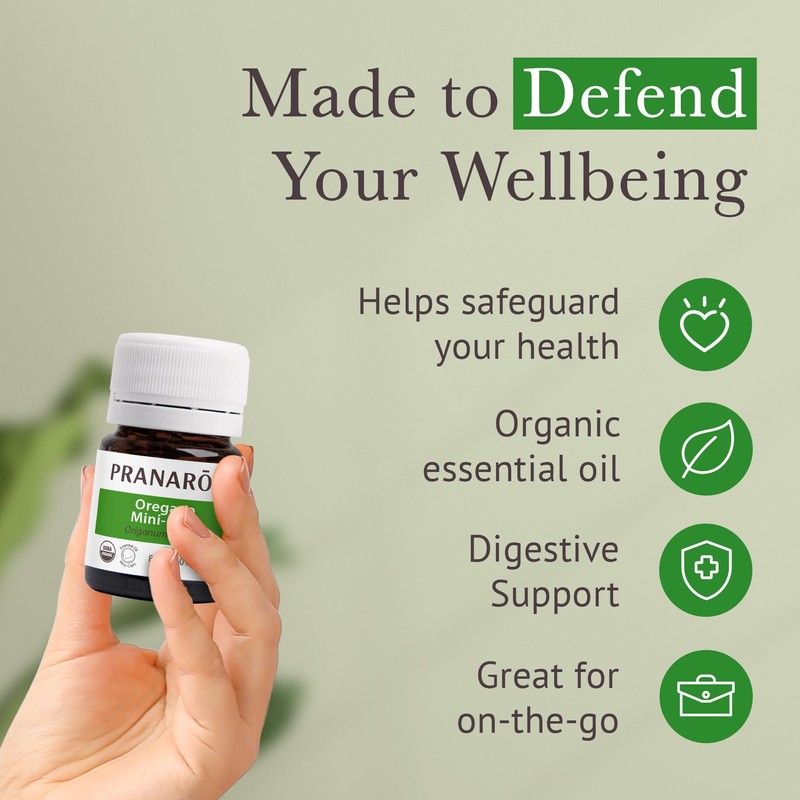 Pranarom - Aromaforce Oregano Mini-Caps - Certified Organic Ingredients for